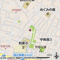 東京都狛江市中和泉3丁目21-8周辺の地図