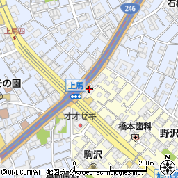 関屋デンタルクリニック駒沢周辺の地図