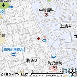 東京都世田谷区駒沢2丁目51-16周辺の地図