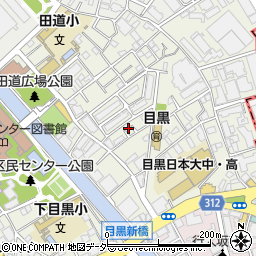 東京都目黒区目黒1丁目22周辺の地図