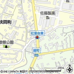 紅葉台東周辺の地図