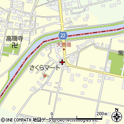 山梨県笛吹市石和町東高橋162-1周辺の地図