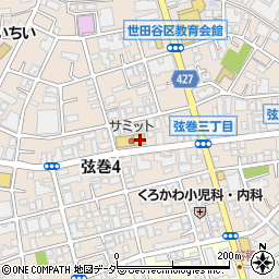 東京都世田谷区弦巻4丁目19-8周辺の地図