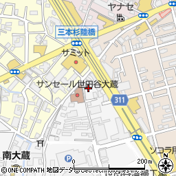 東京都世田谷区大蔵1丁目2-19周辺の地図