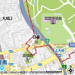 東京都港区白金台5丁目23周辺の地図