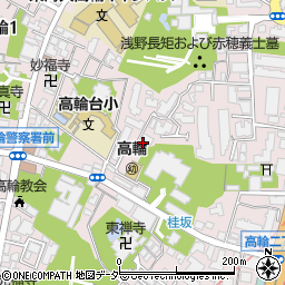 慶応義塾大学高輪寮周辺の地図