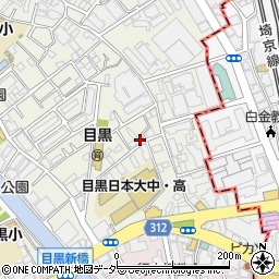 東京都目黒区目黒1丁目8-5周辺の地図