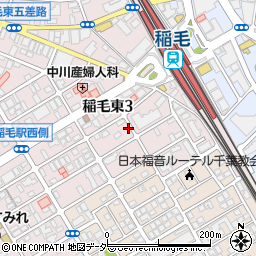 ナビパーク稲毛東第５駐車場周辺の地図