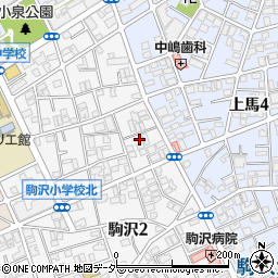 東京都世田谷区駒沢2丁目51-11周辺の地図
