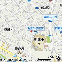 最高裁判所成城宿舎周辺の地図