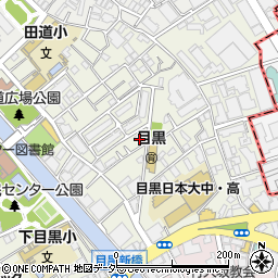 東京都目黒区目黒1丁目22-3周辺の地図