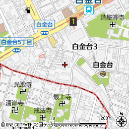 東京都港区白金台3丁目13-19周辺の地図
