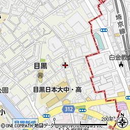 東京都目黒区目黒1丁目5-4周辺の地図