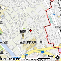 東京都目黒区目黒1丁目8周辺の地図