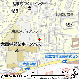 世田谷砧郵便局 ＡＴＭ周辺の地図