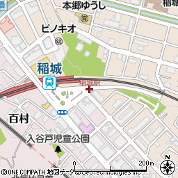 稲城駅周辺の地図