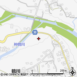 山梨県上野原市鶴川115周辺の地図