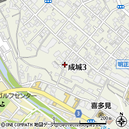 東京都世田谷区成城3丁目13-18周辺の地図