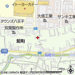 東京都八王子市館町448周辺の地図