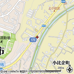 東京都八王子市小比企町1696周辺の地図