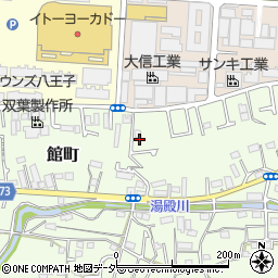 東京都八王子市館町447周辺の地図