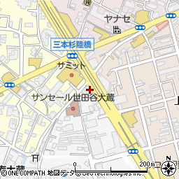 東京都世田谷区大蔵1丁目2-24周辺の地図