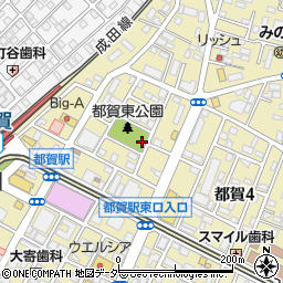都賀東公園トイレ周辺の地図