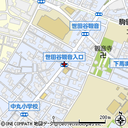 世田谷観音入口周辺の地図