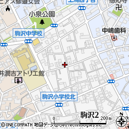 東京都世田谷区駒沢2丁目45-15周辺の地図