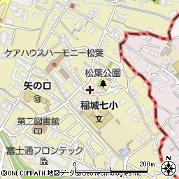 東京都稲城市矢野口1898-16周辺の地図