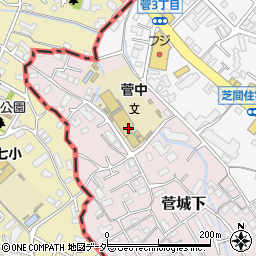 川崎市立菅中学校周辺の地図