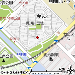 千葉県浦安市弁天3丁目周辺の地図