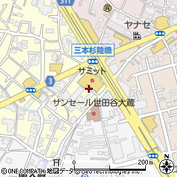 カメラのキタムラサミット　ストア砧店周辺の地図