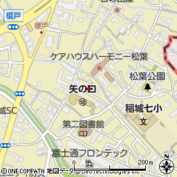 東京都稲城市矢野口1749-11周辺の地図