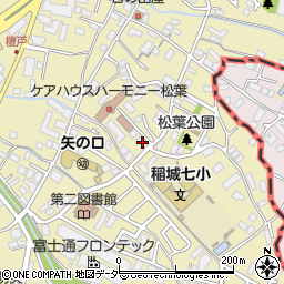 東京都稲城市矢野口1801周辺の地図