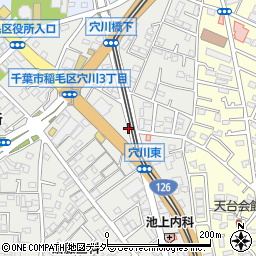 焼肉赤門 穴川店周辺の地図