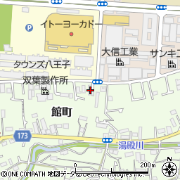 東京都八王子市館町451周辺の地図