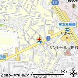 ジーユー世田谷砧店周辺の地図