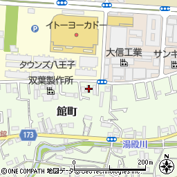 東京都八王子市館町453周辺の地図