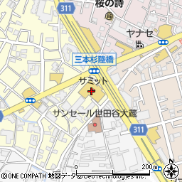 東京都世田谷区砧1丁目1-2周辺の地図