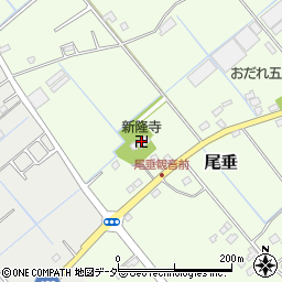 新隆寺周辺の地図