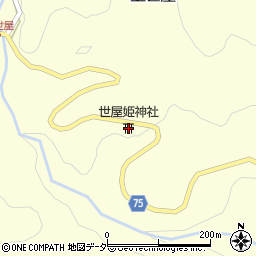 世屋姫神社周辺の地図