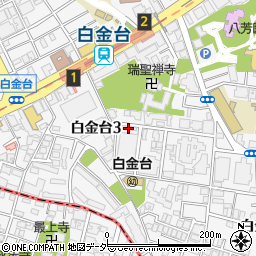 東京都港区白金台3丁目6-1周辺の地図