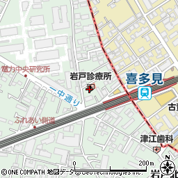 岩戸診療所周辺の地図