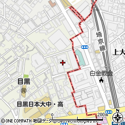 東京都目黒区目黒1丁目2周辺の地図