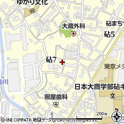 東京都世田谷区砧7丁目8-26周辺の地図