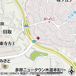 akippa多摩市桜ヶ丘2-42駐車場周辺の地図