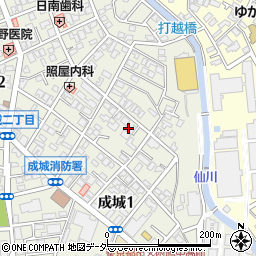 ディーディー成城周辺の地図