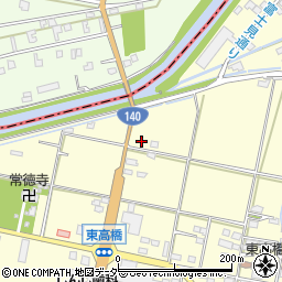 山梨県笛吹市石和町東高橋97周辺の地図