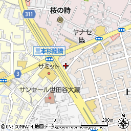 東京都世田谷区上用賀6丁目33周辺の地図